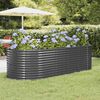 vidaXL Ζαρντινιέρα Ανθρακί 249x100x68εκ Γαλβανισμένος χάλυβας