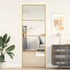 vidaXL Εσωτερική Πόρτα Χρυσή 76 x 201,5 εκ. Ψημένο Γυαλί & Αλουμίνιο