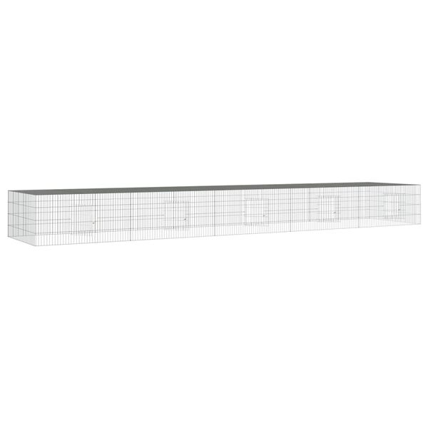 vidaXL Κλουβί Κουνελιών 5 Πάνελ 541x109x54 εκ. από Γαλβανισμένο Σίδερο
