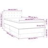 vidaXL &Kappa;&rho;&epsilon;&beta;ά&tau;&iota; Boxspring &mu;&epsilon; &Sigma;&tau;&rho;ώ&mu;&alpha; &Sigma;&kappa;&omicron;ύ&rho;&omicron; &Pi;&rho;ά&sigma;&iota;&nu;&omicron; 100x200&epsilon;&kappa;. &Beta;&epsilon;&lambda;&omicron;ύ&delta;&iota;&nu;&omicron;