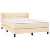 vidaXL &Kappa;&rho;&epsilon;&beta;ά&tau;&iota; Boxspring &mu;&epsilon; &Sigma;&tau;&rho;ώ&mu;&alpha; &Kappa;&rho;&epsilon;&mu; 140x200 &epsilon;&kappa;. &Upsilon;&phi;&alpha;&sigma;&mu;ά&tau;&iota;&nu;&omicron;