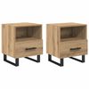 vidaXL &Kappa;&omicron;&mu;&omicron;&delta;ί&nu;&omicron; 2 &tau;&epsilon;&mu;. Artisan Oak 40 x 35 x 47,5 &epsilon;&kappa;