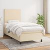 vidaXL &Kappa;&rho;&epsilon;&beta;ά&tau;&iota; Boxspring &mu;&epsilon; &Sigma;&tau;&rho;ώ&mu;&alpha; &Kappa;&rho;&epsilon;&mu; 90x190 &epsilon;&kappa;.&Upsilon;&phi;&alpha;&sigma;&mu;ά&tau;&iota;&nu;&omicron;