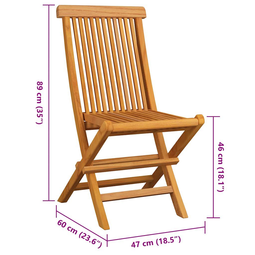 vidaXL Καρέκλες Κήπου 6 τεμ. από Μασίφ Ξύλο Teak με Taupe Μαξιλάρια