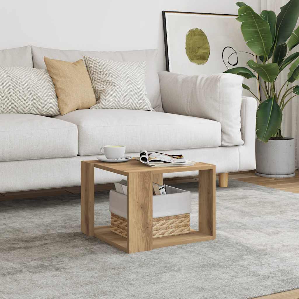 vidaXL Τραπεζάκι σαλονιού Artisan Oak 40x40x30 cm Κατασκευασμένο ξύλο