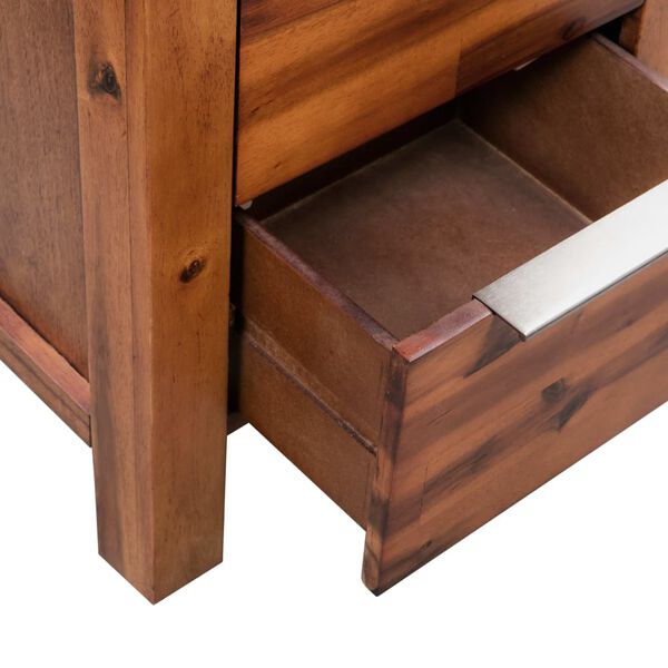 vidaXL Συρταριέρα 45 x 32 x 115 εκ. από Μασίφ Ξύλο Ακακίας