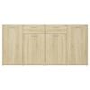 vidaXL Μπουφές Sonoma Δρυς 160 x 36 x 75 εκ. από Επεξ. Ξύλο
