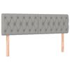 vidaXL Κρεβάτι Boxspring με Στρώμα & LED Αν.Γκρι 160x200 εκ Υφασμάτινο