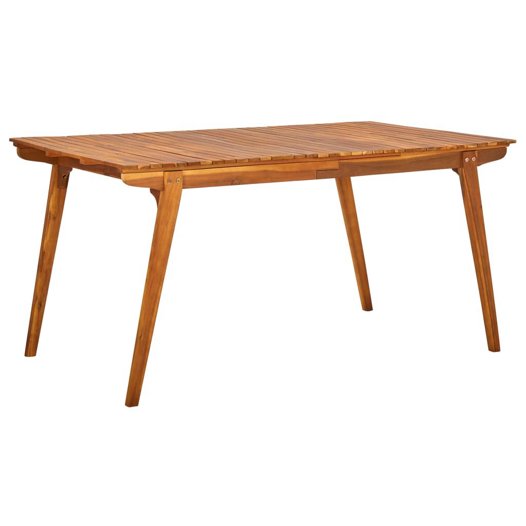 vidaXL Τραπέζι Κήπου 150 x 90 x 75 εκ. Μασίφ Ξύλο Ακακίας