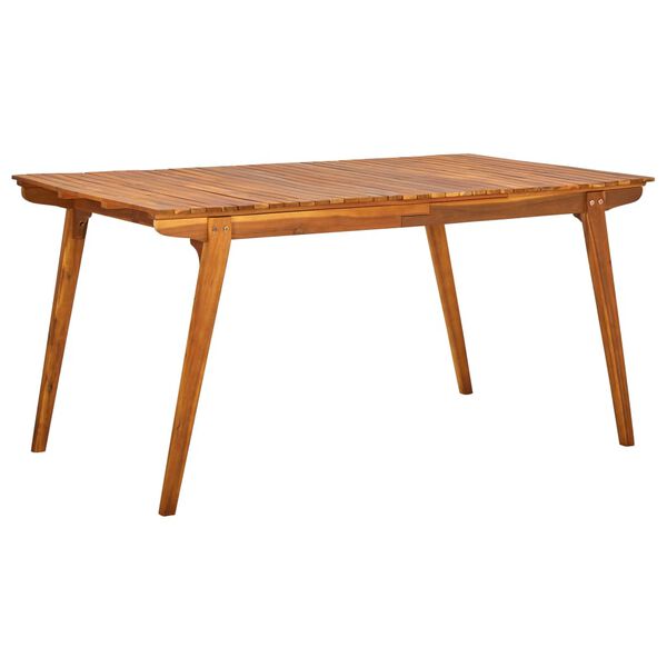 vidaXL Τραπέζι Κήπου 150 x 90 x 75 εκ. Μασίφ Ξύλο Ακακίας