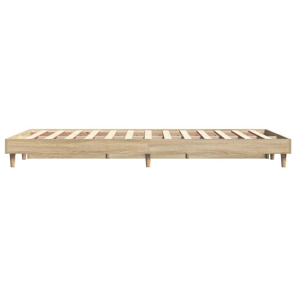vidaXL Πλαίσιο Κρεβατιού Χωρ. Στρώμα Sonoma Δρυς 120x200εκ. Επ. Ξύλο