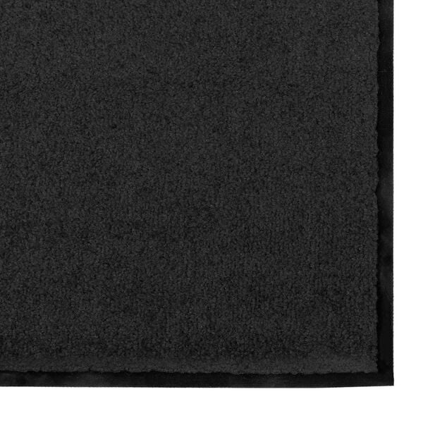 vidaXL Χαλάκι Εξώπορτας Μαύρο 120 x 250 cm Πολυαμίδιο και PVC