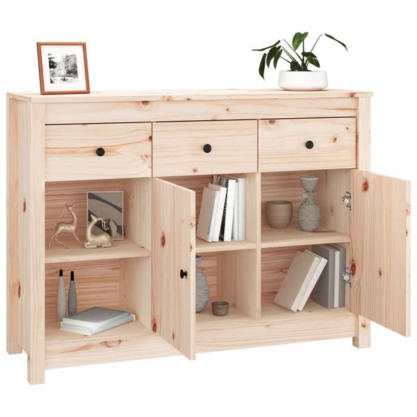 vidaXL Ντουλάπι 100 x 35 x 74 εκ. από Μασίφ Ξύλο Πεύκου