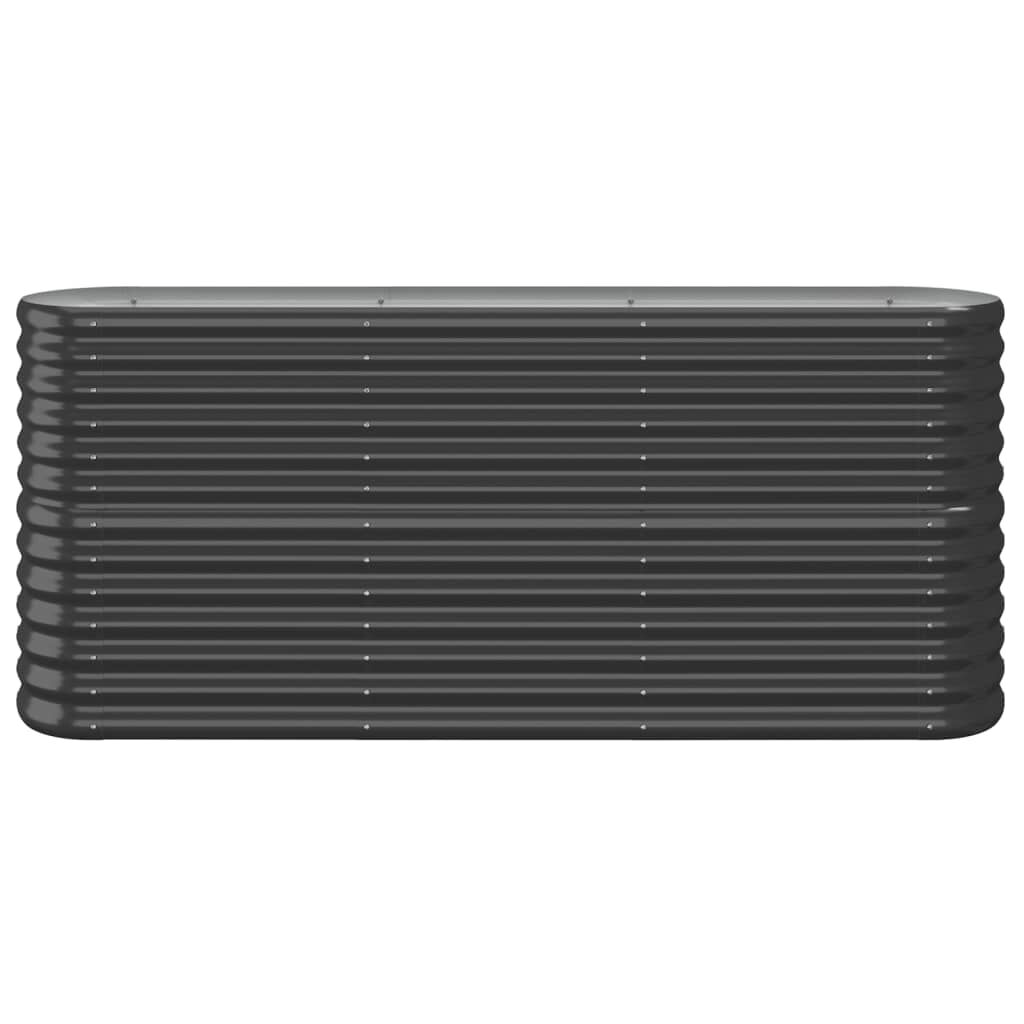 vidaXL Ζαρντινιέρα Ανθρακί 152x40x68 εκ Ατσάλι με Ηλεκτρ. Βαφή Πούδρας