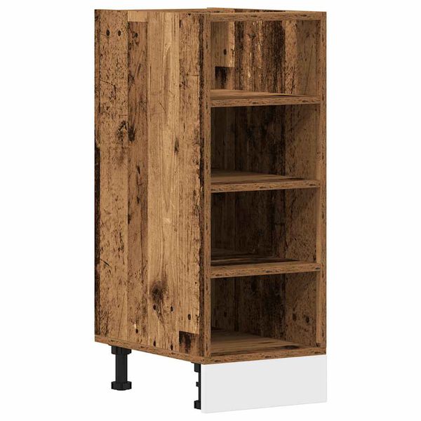 vidaXL Κάτω ντουλάπι Riga Παλιό ξύλο 30x44,5x81,5 cm