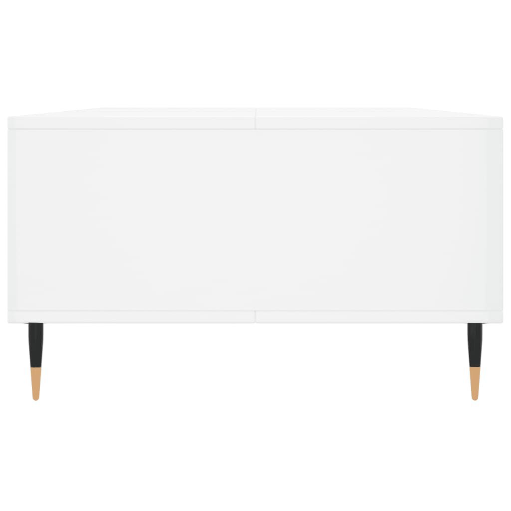 vidaXL Τραπεζάκι Σαλονιού Γυαλ. Λευκό 104x60x35 εκ. από Επεξεργ. Ξύλο