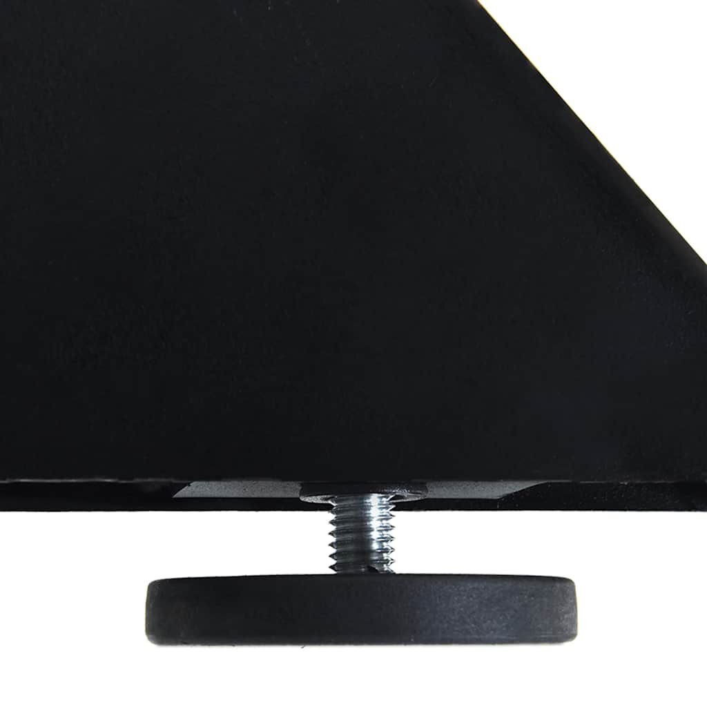 vidaXL Τραπεζάκι σαλονιού πόδι αράχνης Μαύρο 98x58x(42-43) cm Ατσάλι