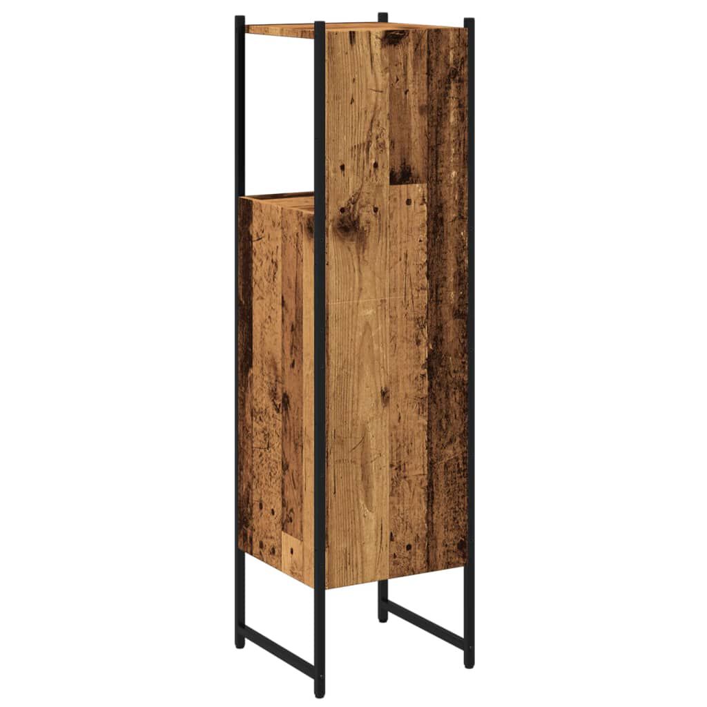 vidaXL Στήλη Μπάνιου Παλιό Ξύλο 33x33x120,5 εκ. από Μοριοσανίδα