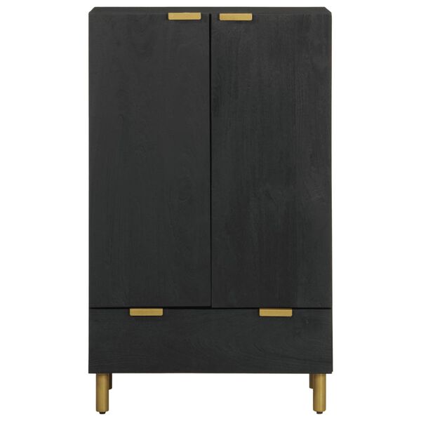 vidaXL Ντουλάπι Μαύρο 60 x 33 x 110 εκ. από Επεξεργασμένο Ξύλο