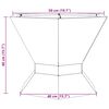 vidaXL Φωτιά Μαύρο 50 x 50 x 40 cm Κρύα έλαση από χάλυβα