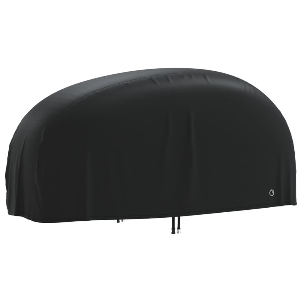 vidaXL Κουκούλα Μηχανής Μαύρη 230x95x125 εκ. Ύφασμα Oxford 210D