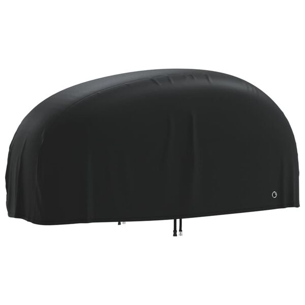 vidaXL Κουκούλα Μηχανής Μαύρη 230x95x125 εκ. Ύφασμα Oxford 210D