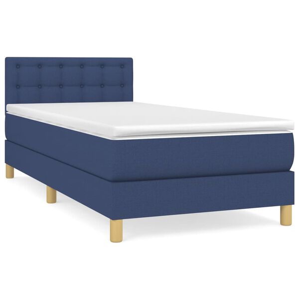 vidaXL &Kappa;&rho;&epsilon;&beta;ά&tau;&iota; Boxspring &mu;&epsilon; &Sigma;&tau;&rho;ώ&mu;&alpha; &Mu;&pi;&lambda;&epsilon; 90x200 &epsilon;&kappa;.&Upsilon;&phi;&alpha;&sigma;&mu;ά&tau;&iota;&nu;&omicron;