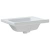 vidaXL Νιπτήρας Μπάνιου Ορθογώνιος Λευκός 61 x 48 x 19,5 εκ. Κεραμικός
