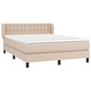 vidaXL &Kappa;&rho;&epsilon;&beta;ά&tau;&iota; Boxspring &mu;&epsilon; &Sigma;&tau;&rho;ώ&mu;&alpha; &Kappa;&alpha;&pi;&omicron;&upsilon;&tau;&sigma;ί&nu;&omicron; 140x190&epsilon;&kappa;.&alpha;&pi;ό &Sigma;&upsilon;&nu;&theta;.&Delta;έ&rho;&mu;&alpha;