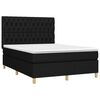 vidaXL &Kappa;&rho;&epsilon;&beta;ά&tau;&iota; Boxspring &mu;&epsilon; &Sigma;&tau;&rho;ώ&mu;&alpha; & LED &Mu;&alpha;ύ&rho;&omicron; 140x190 &epsilon;&kappa;. &Upsilon;&phi;&alpha;&sigma;&mu;ά&tau;&iota;&nu;&omicron;