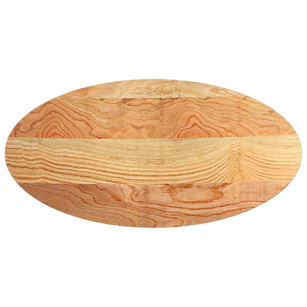 vidaXL Επιτραπέζια επιφάνεια Ανοιχτό Καφέ 120x60x2 εκ. Ξύλο Δρυός Οβάλ