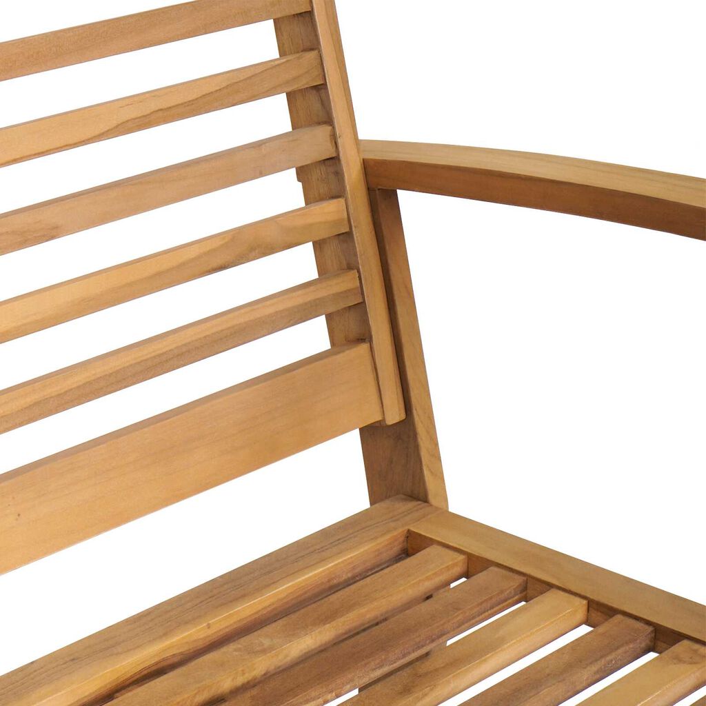 vidaXL Σετ Καναπέ Κήπου 2 pcs Καστανό Μασίφ ξύλο teak