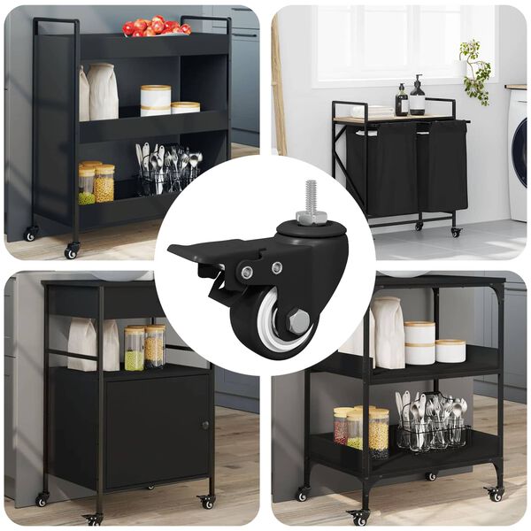 vidaXL &Rho;ό&delta;&epsilon;&sigmaf; 12 pcs &Mu;&alpha;ύ&rho;&omicron; M6 x 37 &chi;&iota;&lambda; &Sigma;ί&delta;&epsilon;&rho;&omicron; &kappa;&alpha;&iota; &Nu;ά&iota;&lambda;&omicron;&nu;