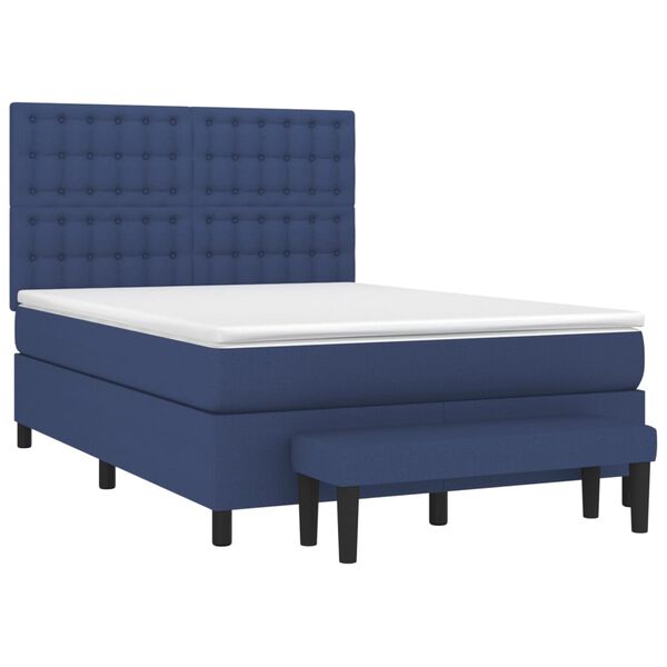 vidaXL &Kappa;&rho;&epsilon;&beta;ά&tau;&iota; Boxspring &mu;&epsilon; &Sigma;&tau;&rho;ώ&mu;&alpha; &Mu;&pi;&lambda;&epsilon; 140x200 &epsilon;&kappa;. &Upsilon;&phi;&alpha;&sigma;&mu;ά&tau;&iota;&nu;&omicron;