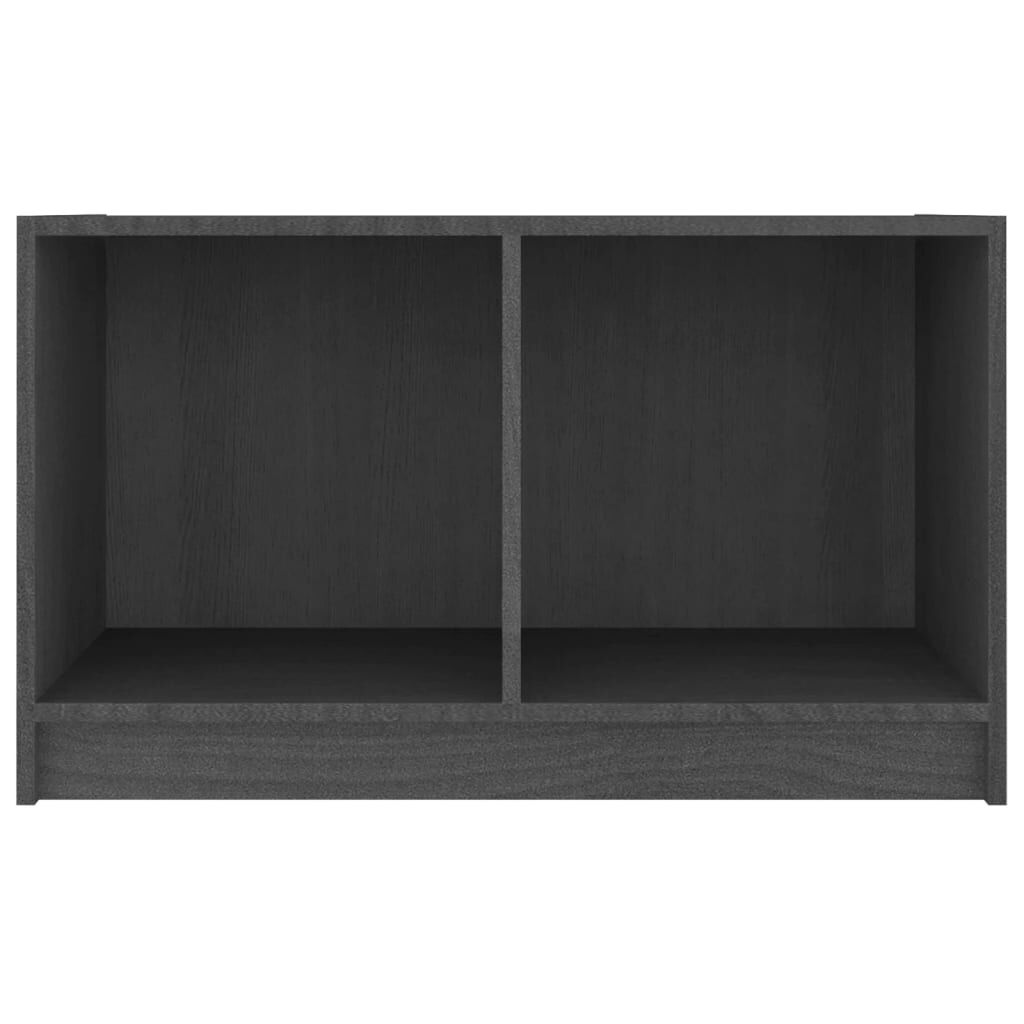 vidaXL Έπιπλο Τηλεόρασης Γκρι 70 x 33 x 42 εκ. από Μασίφ Ξύλο Πεύκου