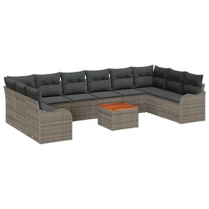 vidaXL &Sigma;&epsilon;&tau; &Kappa;&alpha;&nu;&alpha;&pi;έ &Kappa;ή&pi;&omicron;&upsilon; &mu;&epsilon; &mu;&alpha;&xi;&iota;&lambda;ά&rho;&iota; 10 pcs &Gamma;&kappa;&rho;&iota; &sigma;&upsilon;&nu;&theta;&epsilon;&tau;&iota;&kappa;ό &rho;&alpha;&tau;ά&nu;
