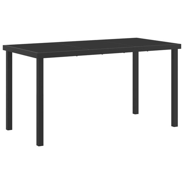 vidaXL Σέτ φαγητού για κήπο με μαξιλάρι 5 pcs Καφέ Πολυ ράταν