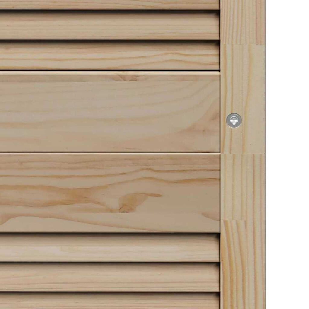 vidaXL Πόρτες Ντουλάπας με πόρτα 4 pcs Καφέ 201 x 59.5 x 2.1 εκ