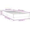 vidaXL Κρεβάτι Boxspring χωρίς Στρώμα Μαύρο 80x220 εκ. Βελούδινο