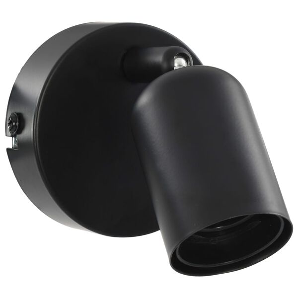 vidaXL Φωτιστικά Σποτ 2 τεμ. Μαύρα με Λαμπτήρες Filament 2W Ε27