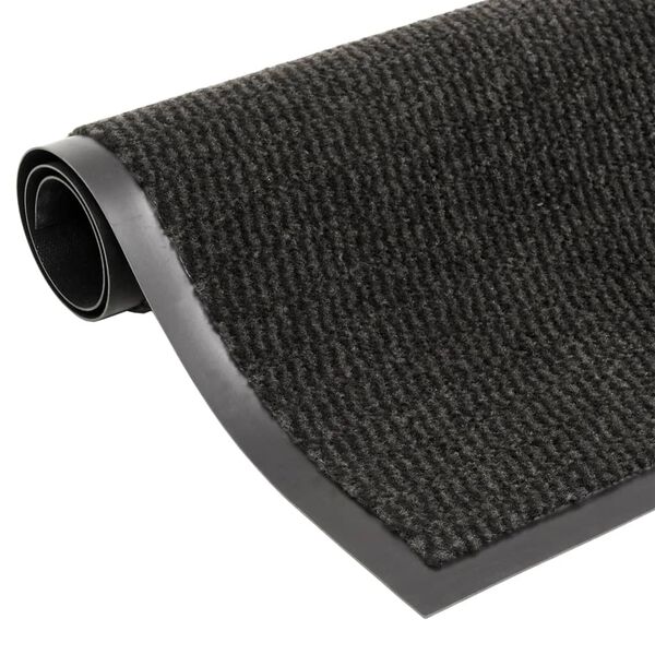 vidaXL Πατάκι Εισόδου Θυσανωτό Μαύρο 60 x 180 εκ.