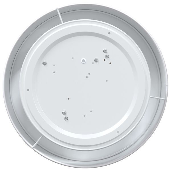 vidaXL Λάμπα Οροφής Λευκό 38 x 13.5 εκ. ύφασμα