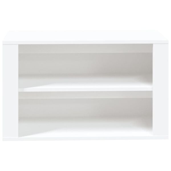 vidaXL Παπουτσοθήκη Λευκή 75x35x45 εκ. από Επεξεργασμένο Ξύλο