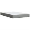 vidaXL Κρεβάτι Boxspring με Στρώμα Ανοιχτό Γκρι 120x190 εκ. Υφασμάτινο