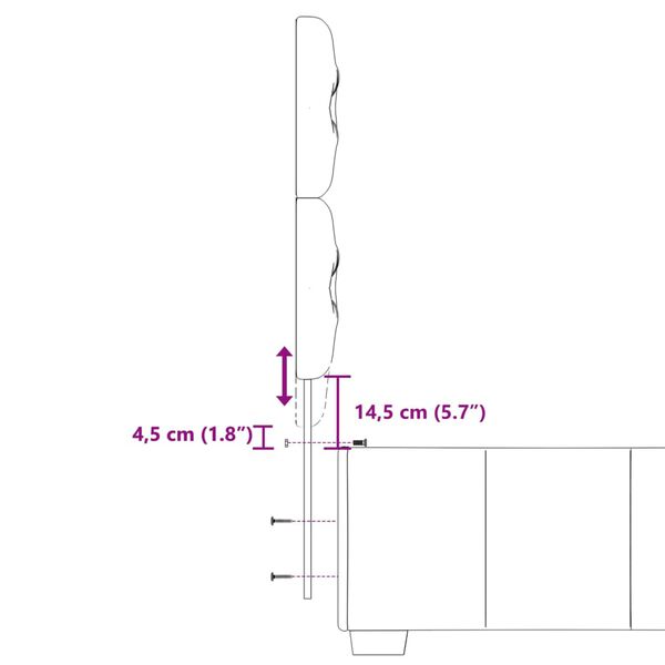 vidaXL Κρεβάτι Boxspring με Στρώμα Μπλε 90x190 εκ.Υφασμάτινο