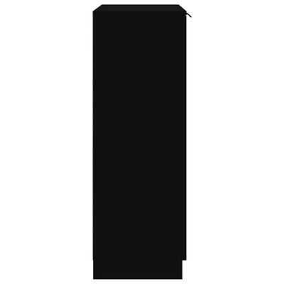 vidaXL Παπουτσοθήκη Μαύρη 59 x 35 x 100 εκ. από Επεξεργασμένο Ξύλο
