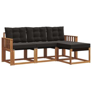 vidaXL &Sigma;&epsilon;&iota;&rho;ά &Kappa;&alpha;&nu;&alpha;&pi;έ &Epsilon;&xi;&omega;&tau;&epsilon;&rho;&iota;&kappa;&omicron;ύ &mu;&epsilon; &mu;&alpha;&xi;&iota;&lambda;ά&rho;&iota; 4 pcs &Phi;&upsilon;&sigma;&iota;&kappa;ό &kappa;&alpha;&iota; &Mu;&alpha;ύ&rho;&omicron;