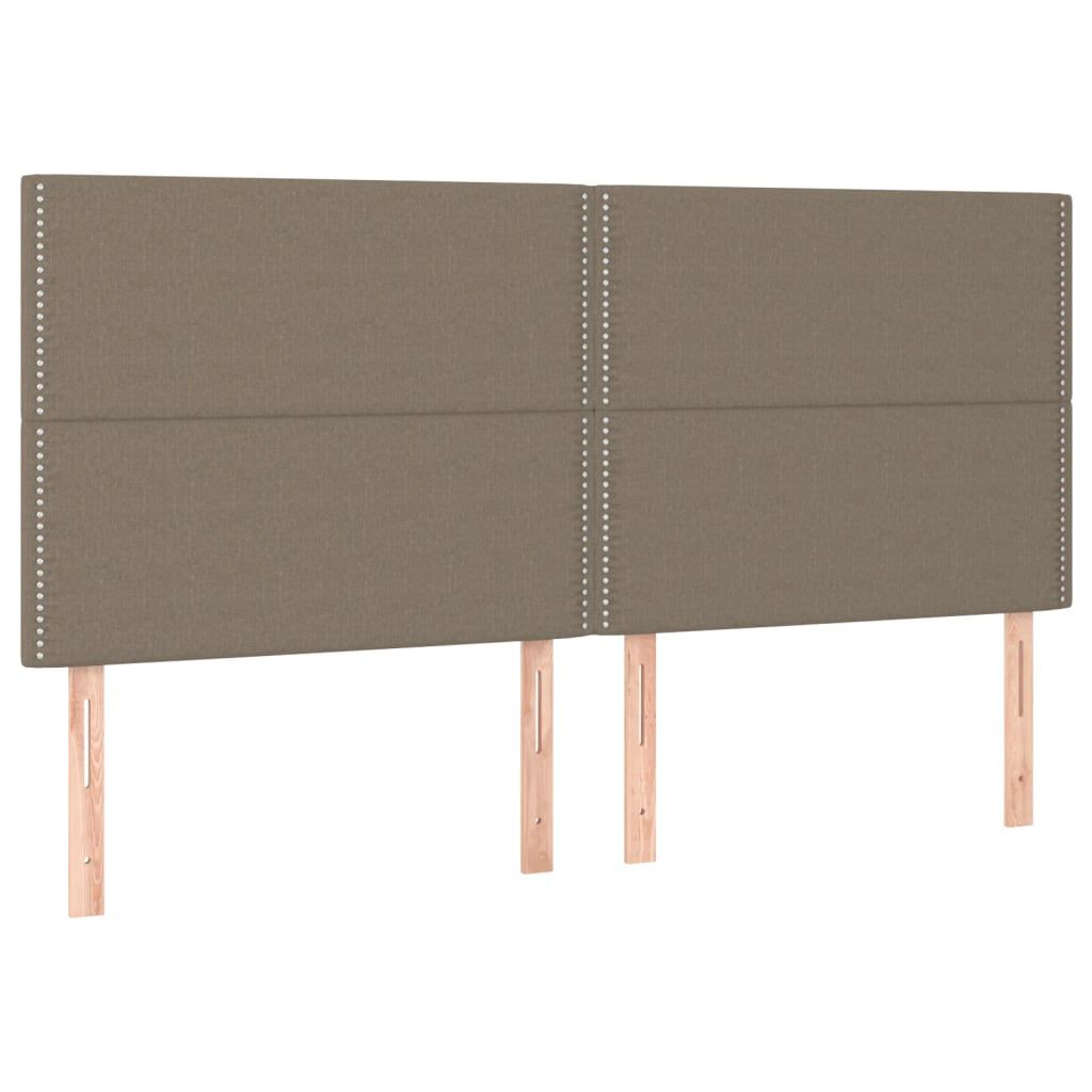 vidaXL Σκελετός Κρεβατιού Χωρίς Στρώμα Taupe 180x200 εκ. Υφασμάτινο