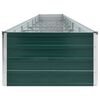 vidaXL Ζαρντινιέρα Υπερυψωμένη Πράσινη 600x80x45 εκ. Γαλβαν. Χάλυβας