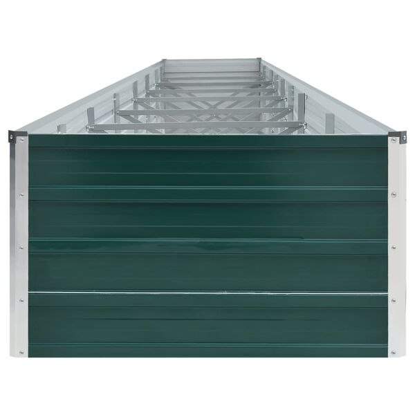 vidaXL Ζαρντινιέρα Υπερυψωμένη Πράσινη 600x80x45 εκ. Γαλβαν. Χάλυβας